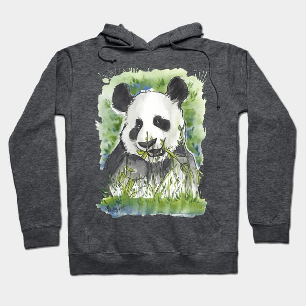 Watercolor Panda Hoodie by Art Additive